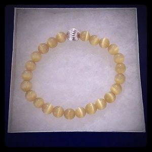Summer Gold Cat Eye Stone Bracelet